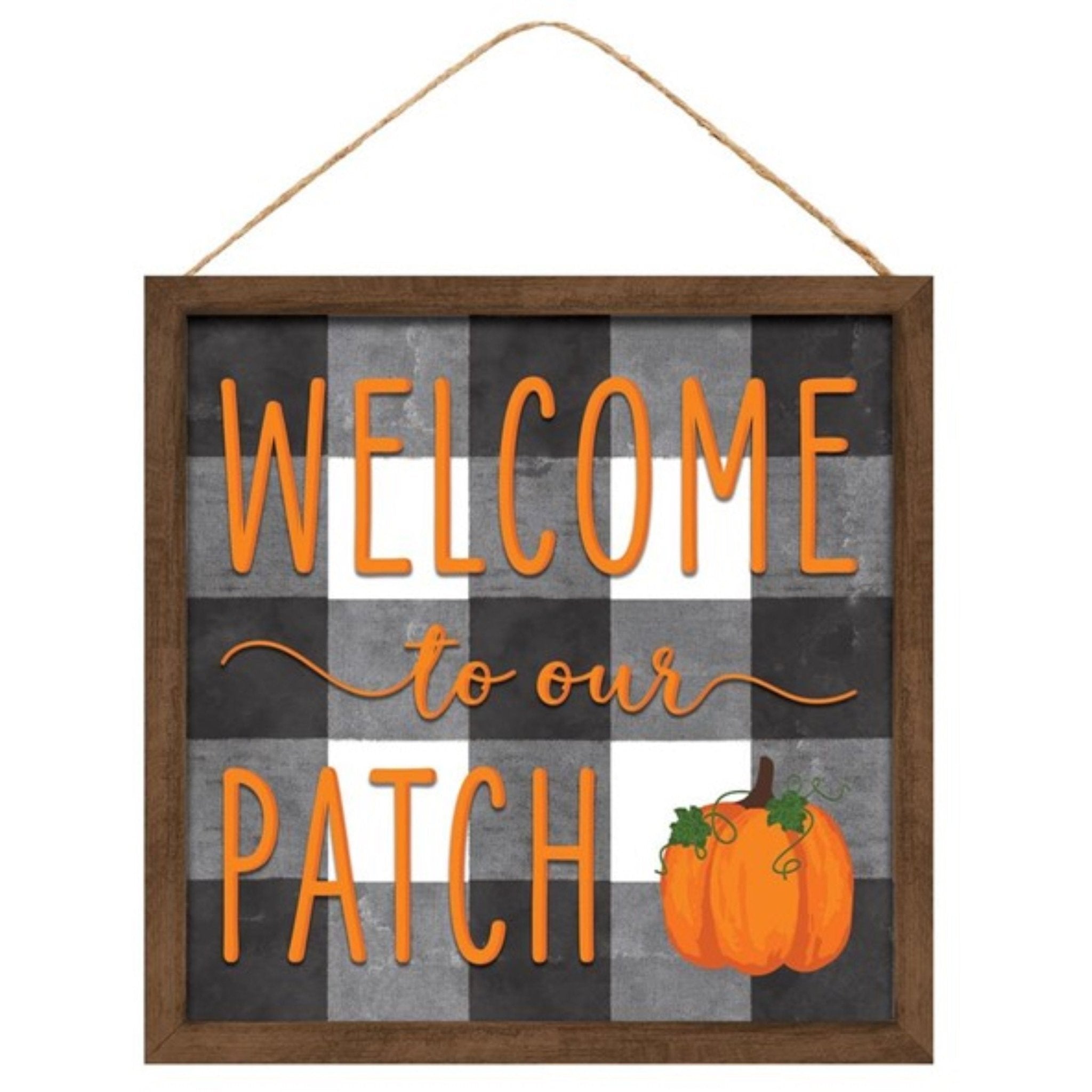Shop For 10" Wooden Sign: Welcome To Our Patch at Michelle's aDOORable Creations