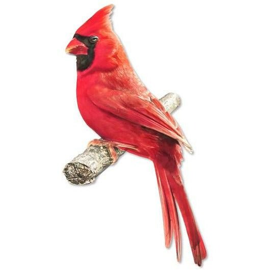 Shop For 10.5" Metal Embossed Cardinal on Branch at Michelle's aDOORable Creations