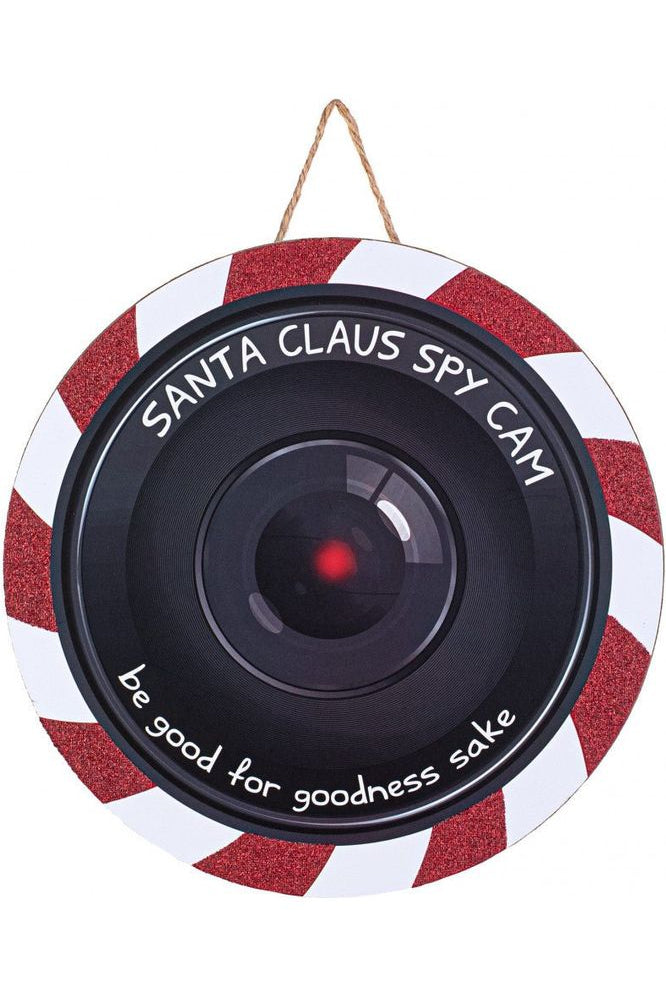 10.5" Santa Spy Camera Sign - Michelle's aDOORable Creations - Wooden/Metal Signs