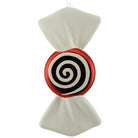 Shop For 11" Round Candy Swirl Ornament (Red) at Michelle's aDOORable Creations