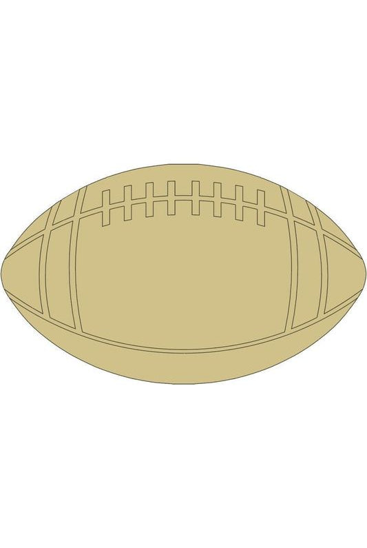 11" Unpainted MDF Football Cutout - Michelle's aDOORable Creations - Unfinished Wood Cutouts