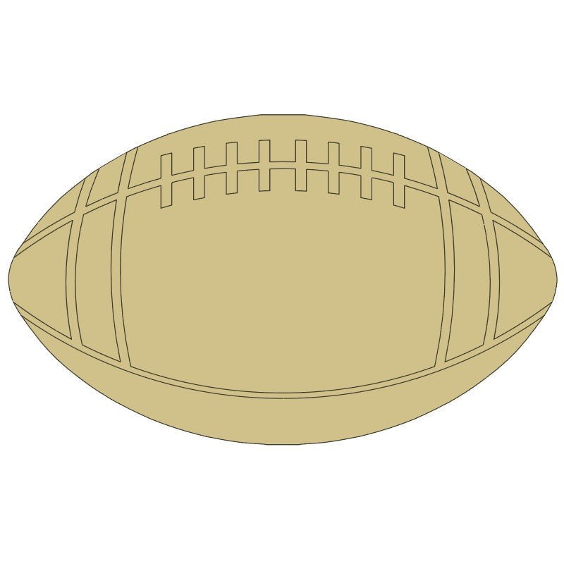 Shop For 11" Unpainted MDF Football Cutout at Michelle's aDOORable Creations
