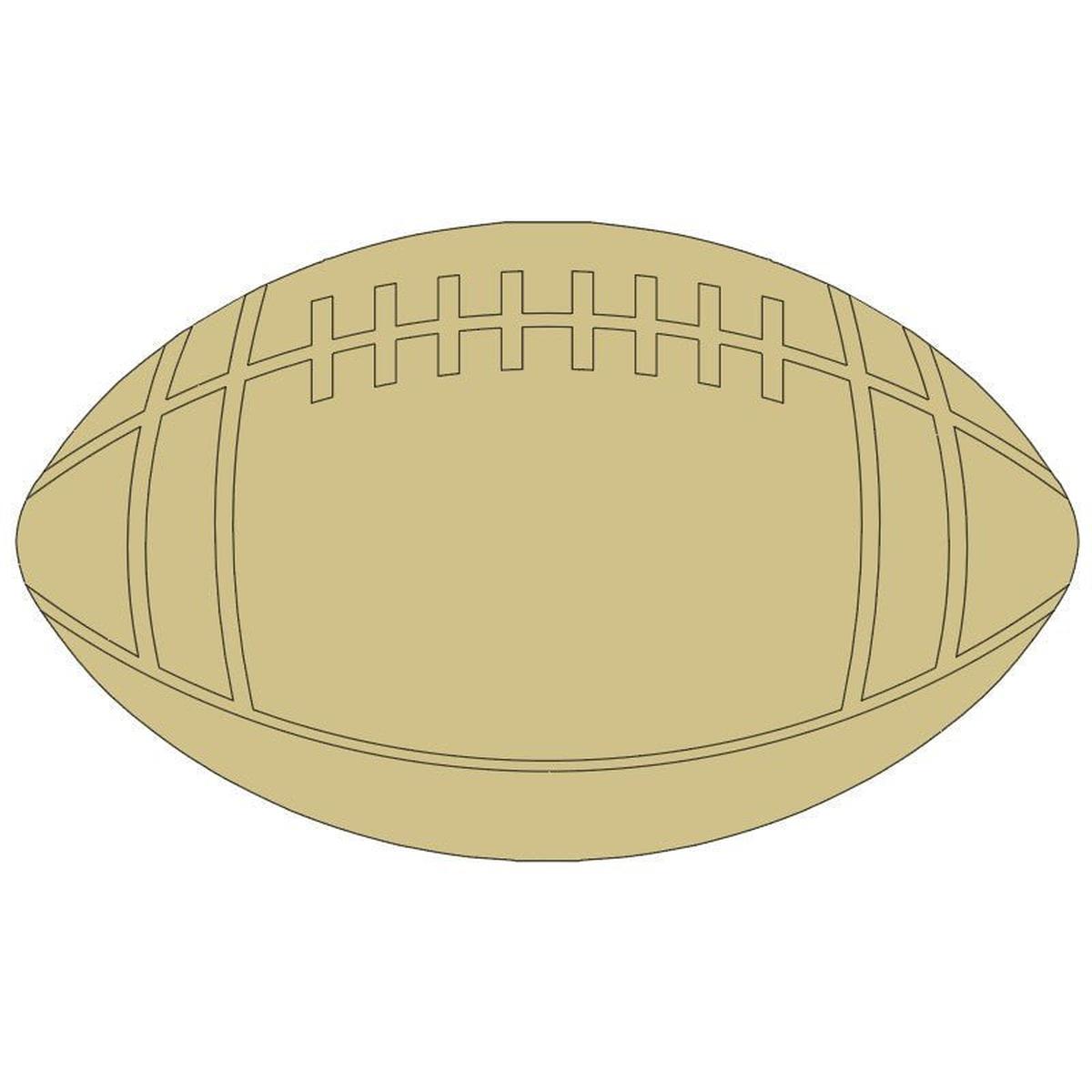 Shop For 11" Unpainted MDF Football Cutout at Michelle's aDOORable Creations