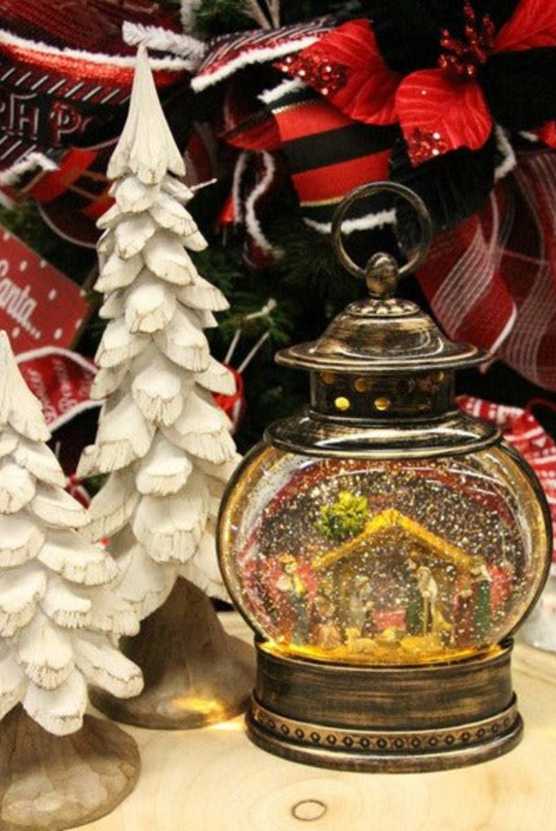 Shop For 10.25" Nativity Scene Water Lantern at Michelle's aDOORable Creations