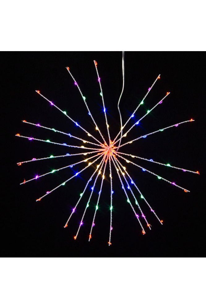 11.8" 120 Light Multicolored Starburst - Michelle's aDOORable Creations - Christmas Lights