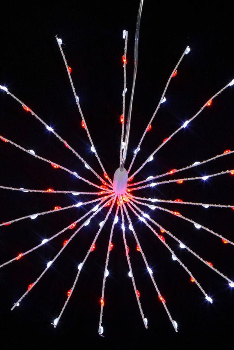 Shop For 11.8" 120 Light Red and Pure White Starburst at Michelle's aDOORable Creations