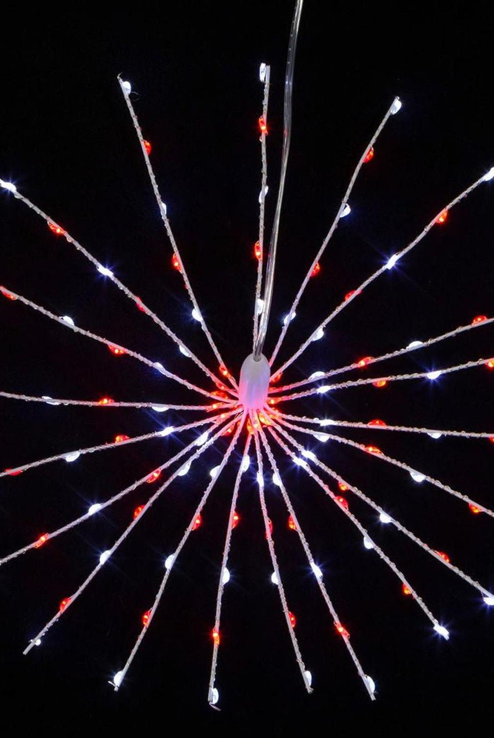 Shop For 11.8" 120 Light Red and Pure White Starburst at Michelle's aDOORable Creations