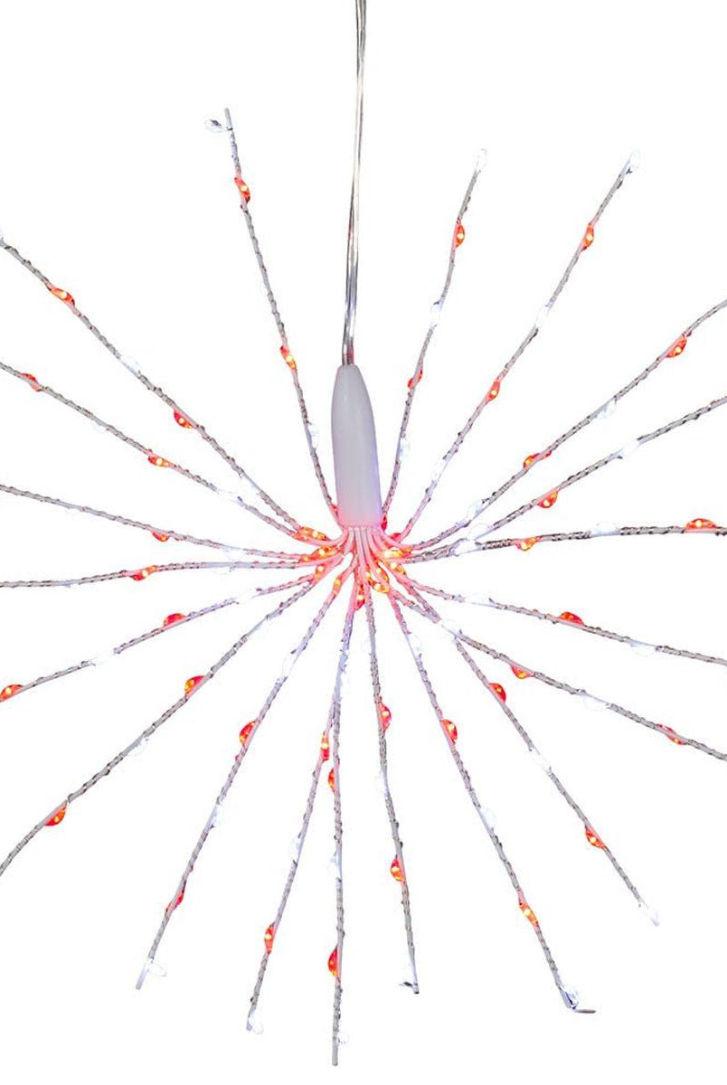 Shop For 11.8" 120 Light Red and Pure White Starburst at Michelle's aDOORable Creations