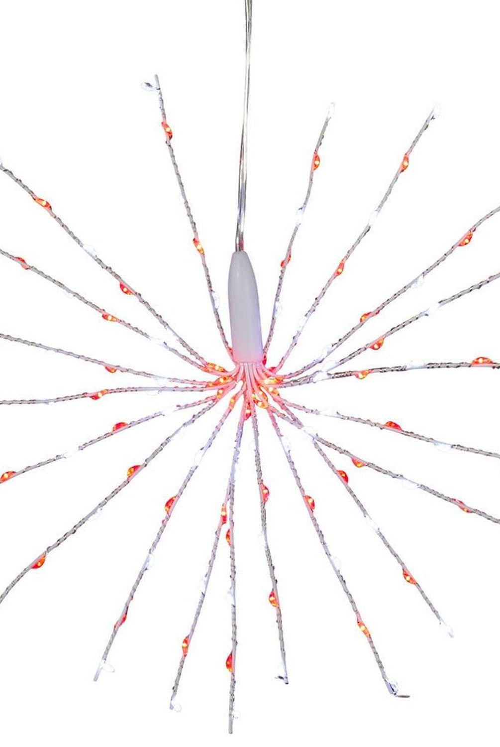 Shop For 11.8" 120 Light Red and Pure White Starburst at Michelle's aDOORable Creations