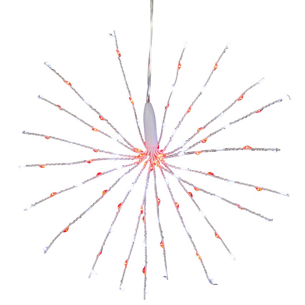 Shop For 11.8" 120 Light Red and Pure White Starburst at Michelle's aDOORable Creations