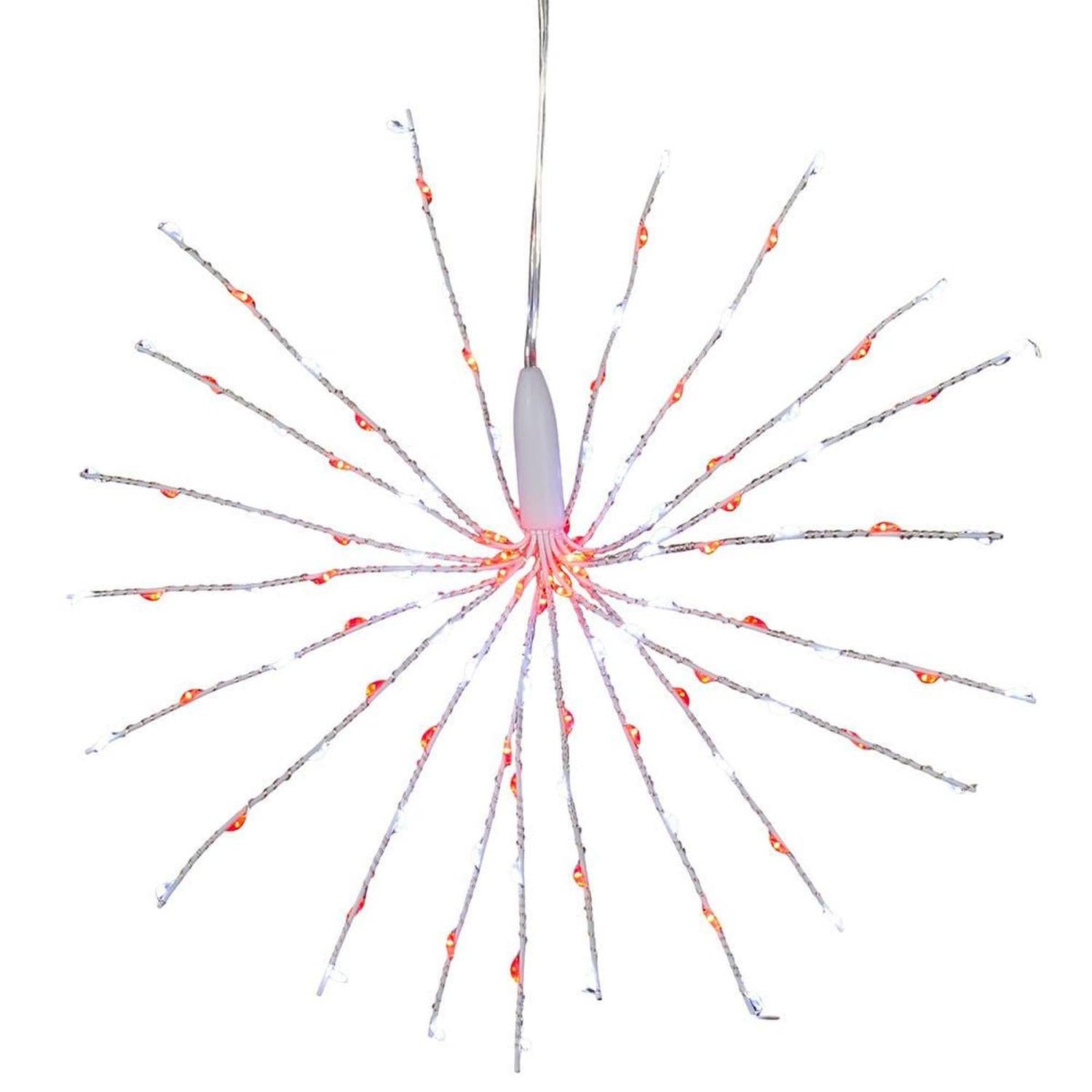 Shop For 11.8" 120 Light Red and Pure White Starburst at Michelle's aDOORable Creations
