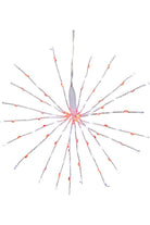 11.8" 120 Light Red and Pure White Starburst - Michelle's aDOORable Creations - Christmas Lights