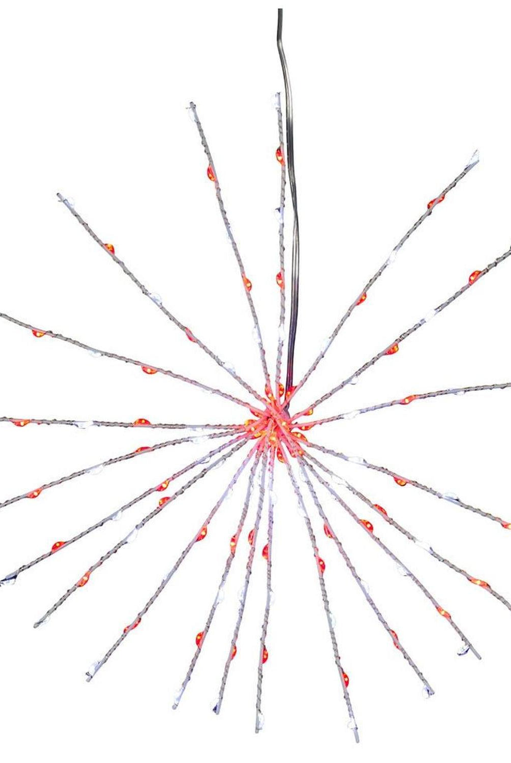 Shop For 11.8" 120 Light Red and Pure White Starburst at Michelle's aDOORable Creations