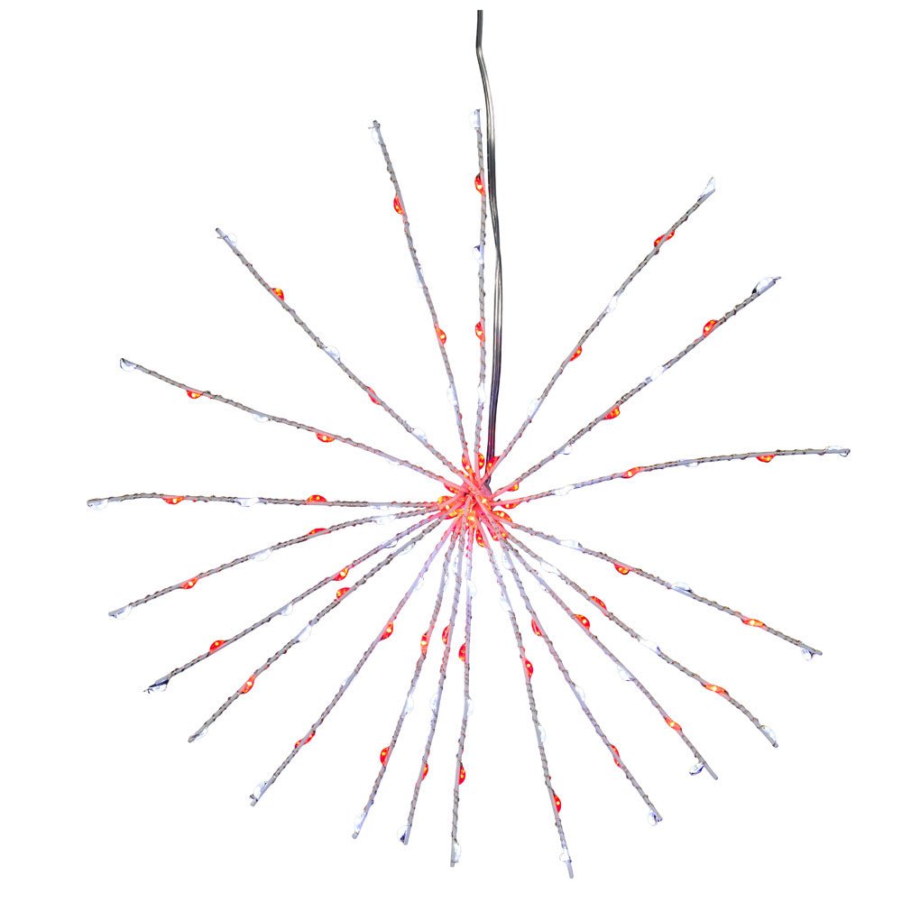 Shop For 11.8" 120 Light Red and Pure White Starburst at Michelle's aDOORable Creations
