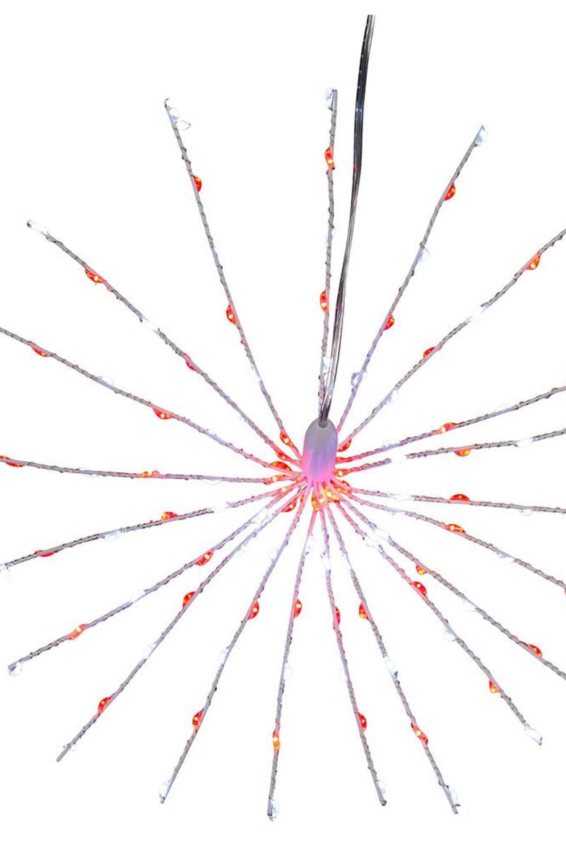 Shop For 11.8" 120 Light Red and Pure White Starburst at Michelle's aDOORable Creations