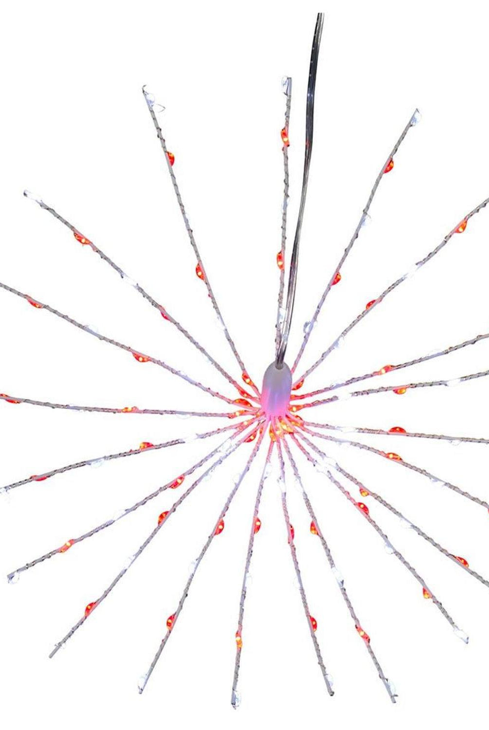 Shop For 11.8" 120 Light Red and Pure White Starburst at Michelle's aDOORable Creations