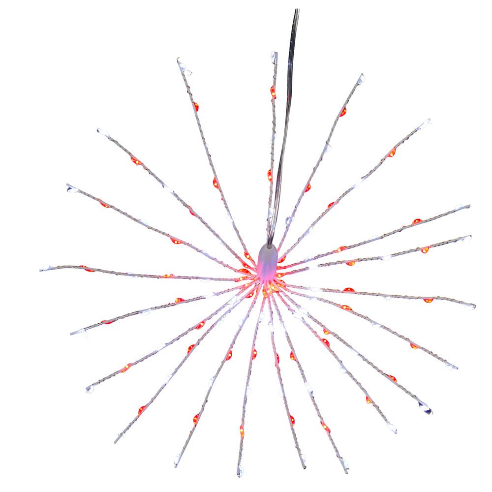 Shop For 11.8" 120 Light Red and Pure White Starburst at Michelle's aDOORable Creations