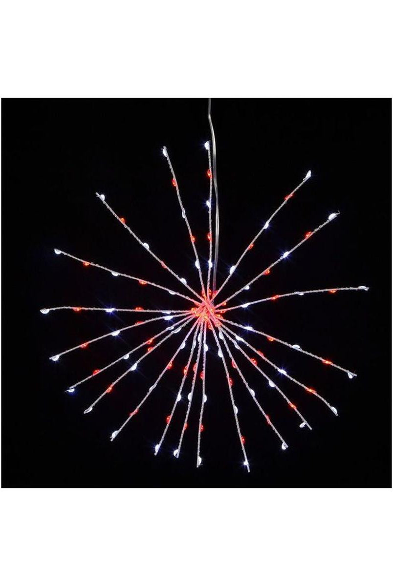 Shop For 11.8" 120 Light Red and Pure White Starburst at Michelle's aDOORable Creations