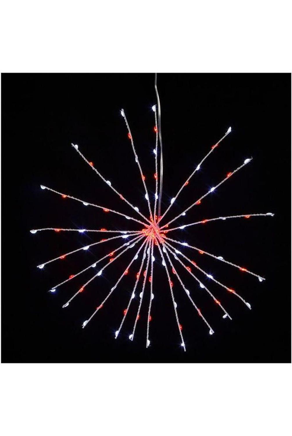 Shop For 11.8" 120 Light Red and Pure White Starburst at Michelle's aDOORable Creations