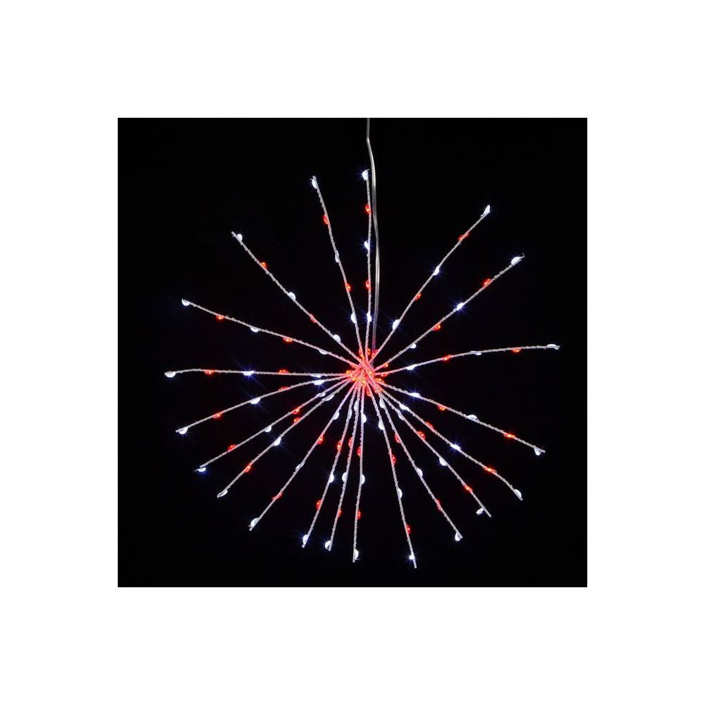 Shop For 11.8" 120 Light Red and Pure White Starburst at Michelle's aDOORable Creations