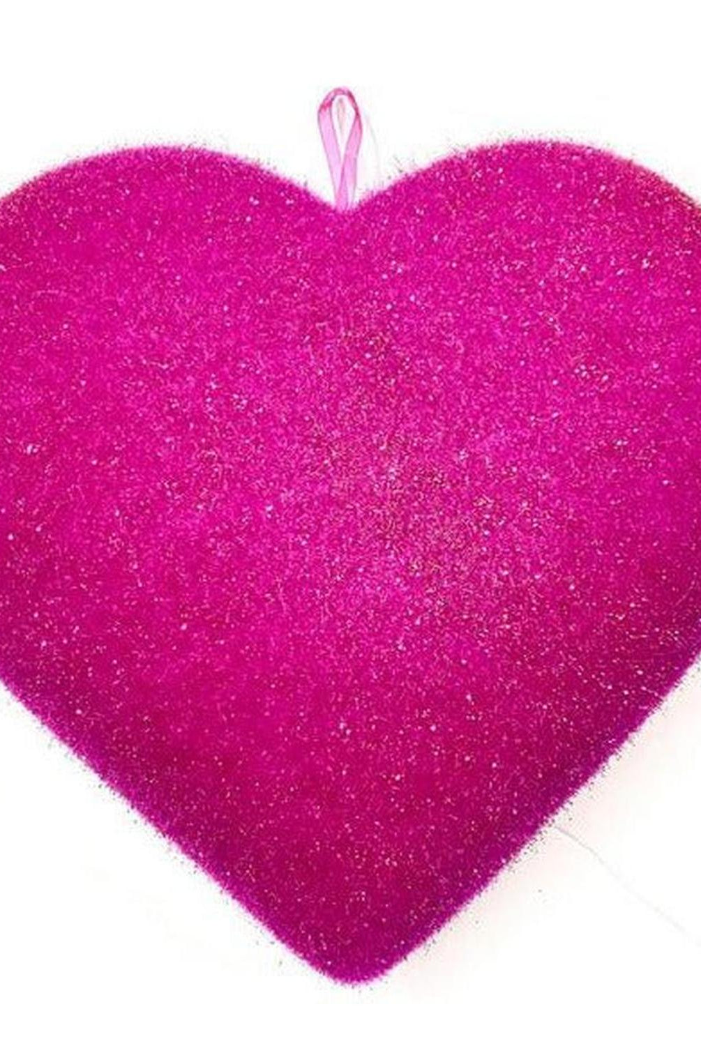 12" Flocked Heart