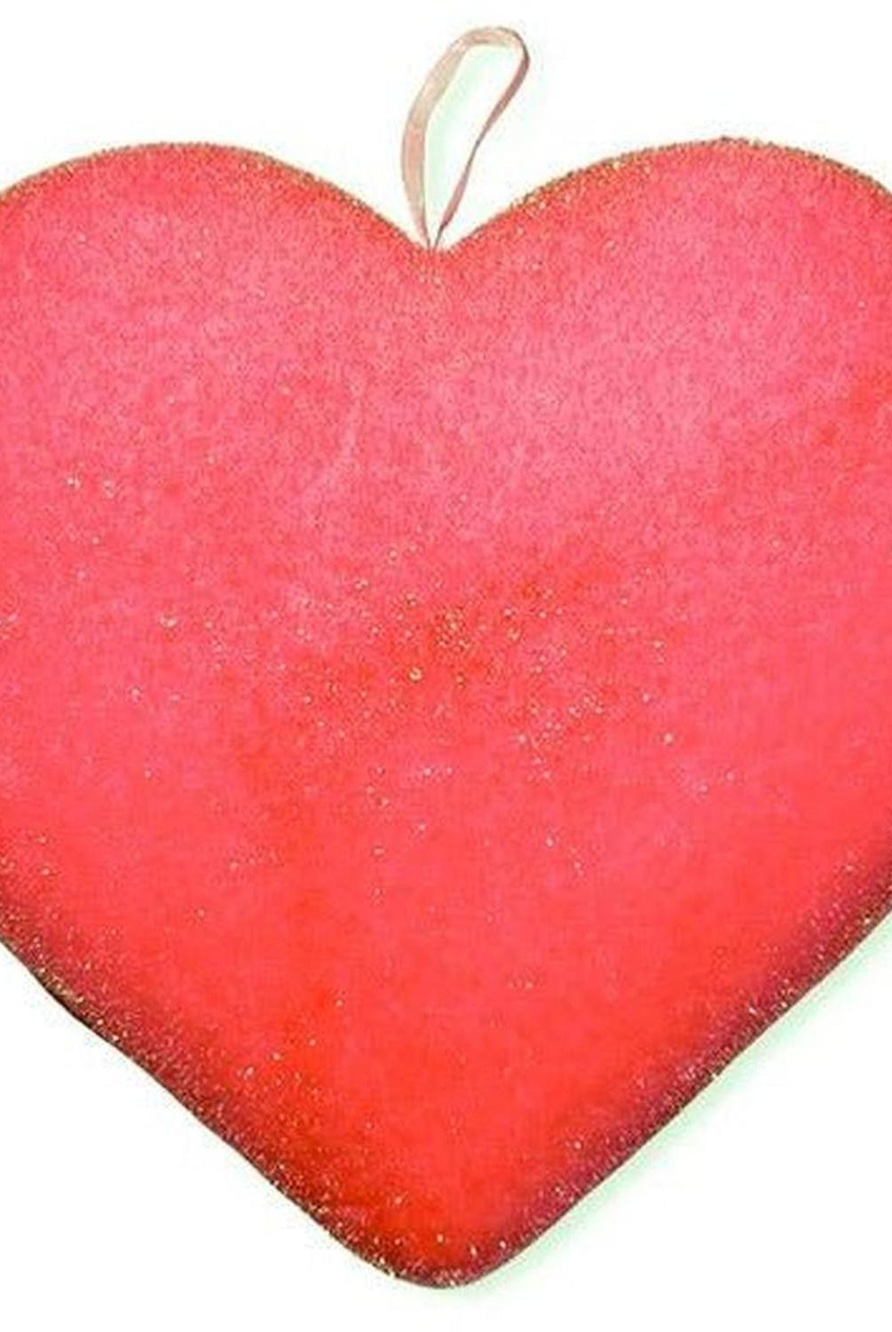 12" Flocked Heart