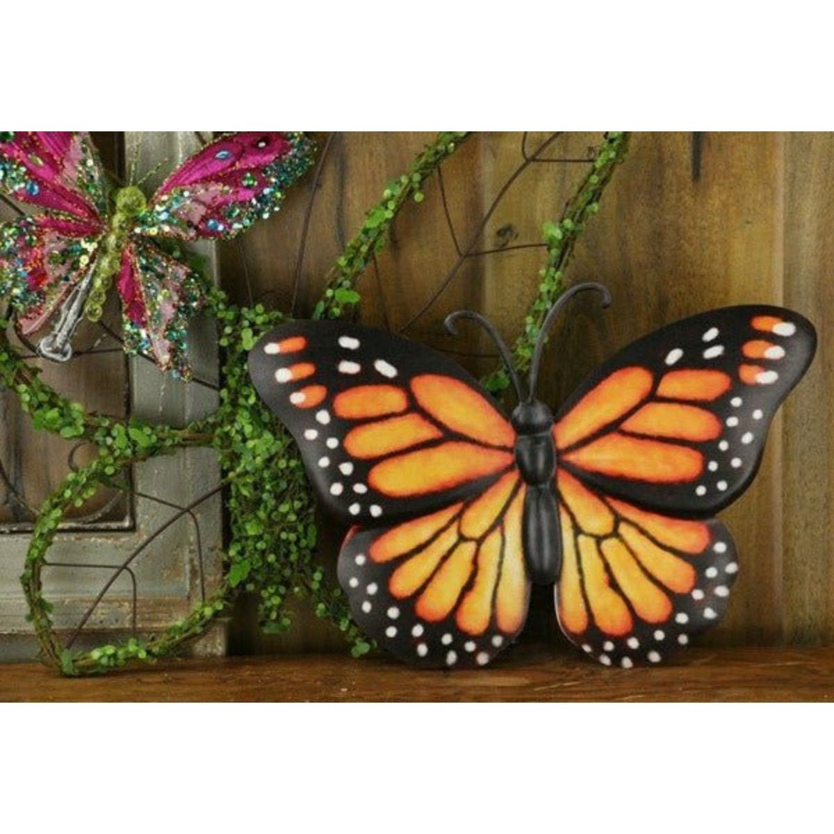 Shop For 12" Metal Embossed Butterfly: Monarch at Michelle's aDOORable Creations