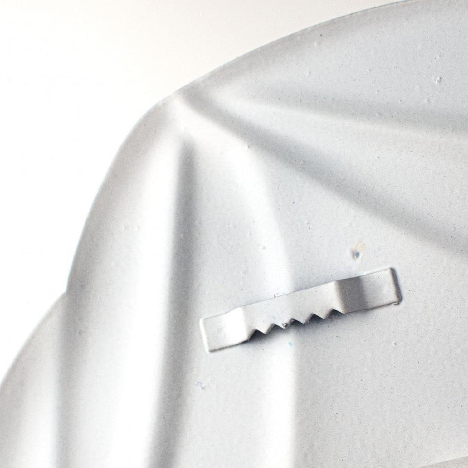 12" Metal Embossed Hanger: Check Lemon