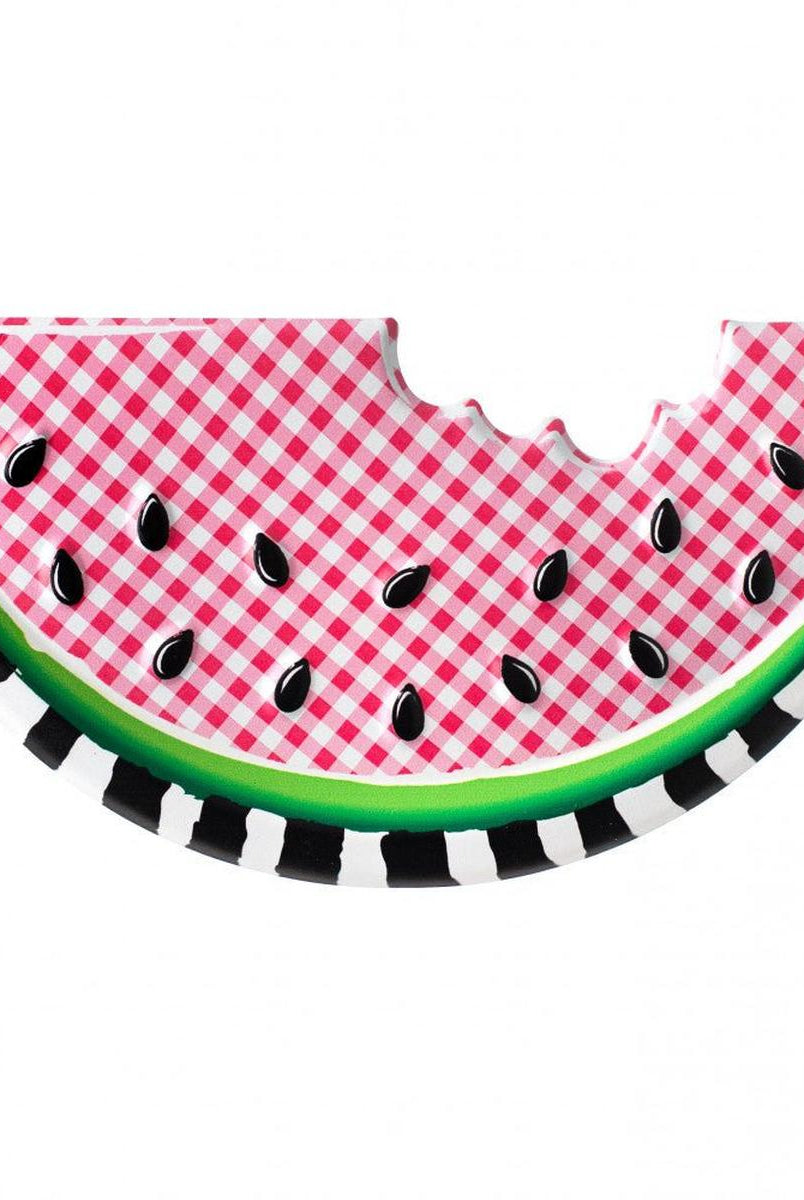 Shop For 12" Metal Embossed Hanger: Watermelon Check at Michelle's aDOORable Creations