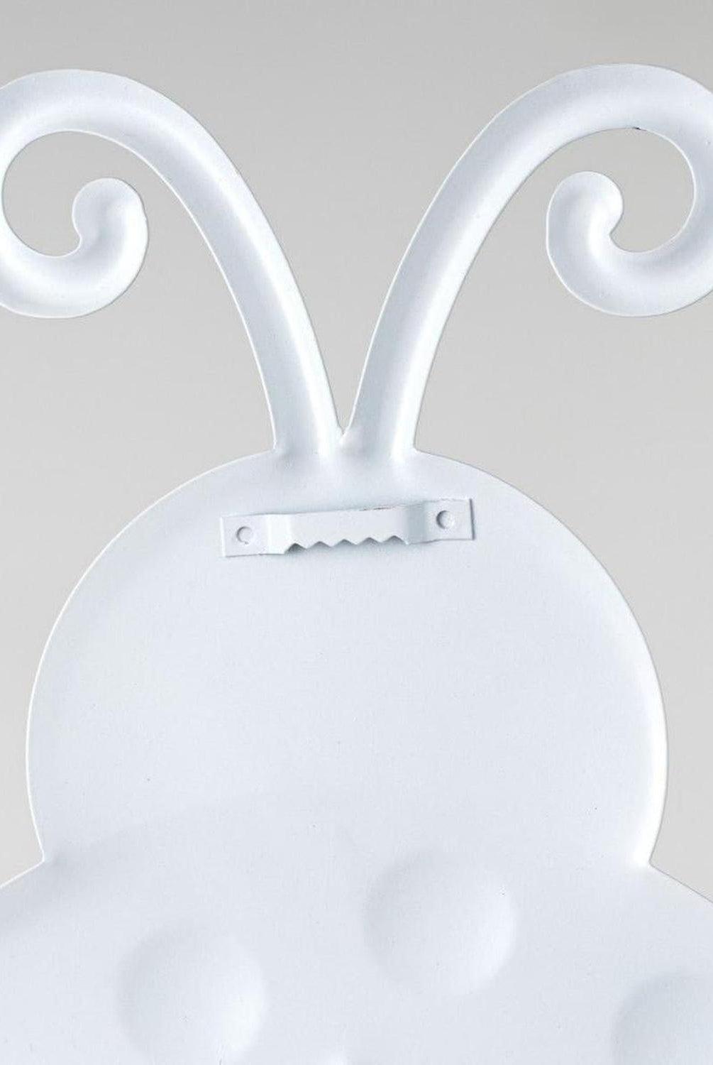 12" Metal Embossed Ladybug Hanger: Plaid Check