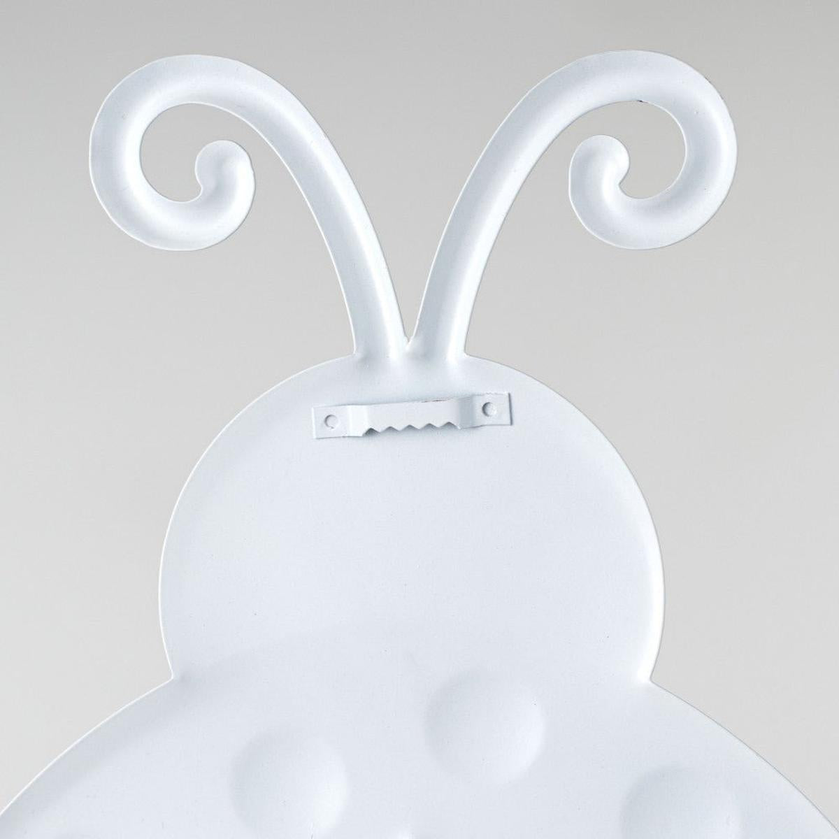 Shop For 12" Metal Embossed Ladybug Hanger: Plaid Check at Michelle's aDOORable Creations