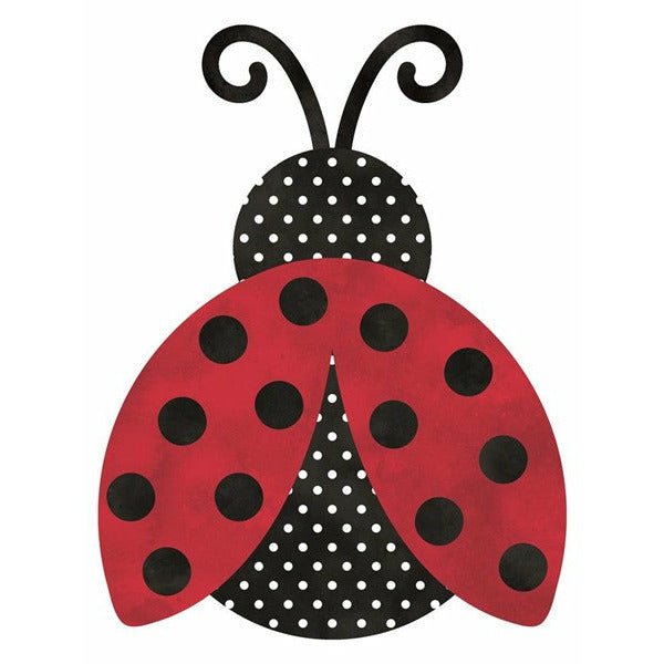 Shop For 12" Metal Embossed Ladybug Hanger: Polka Dot/Solid at Michelle's aDOORable Creations