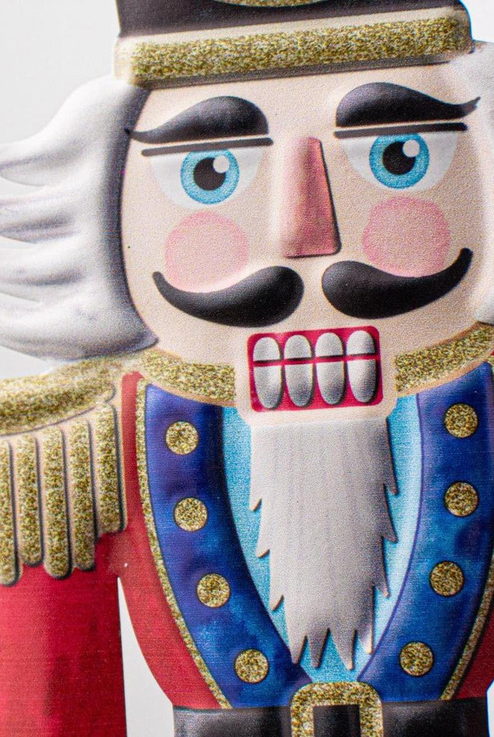 12" Metal Embossed Nutcracker