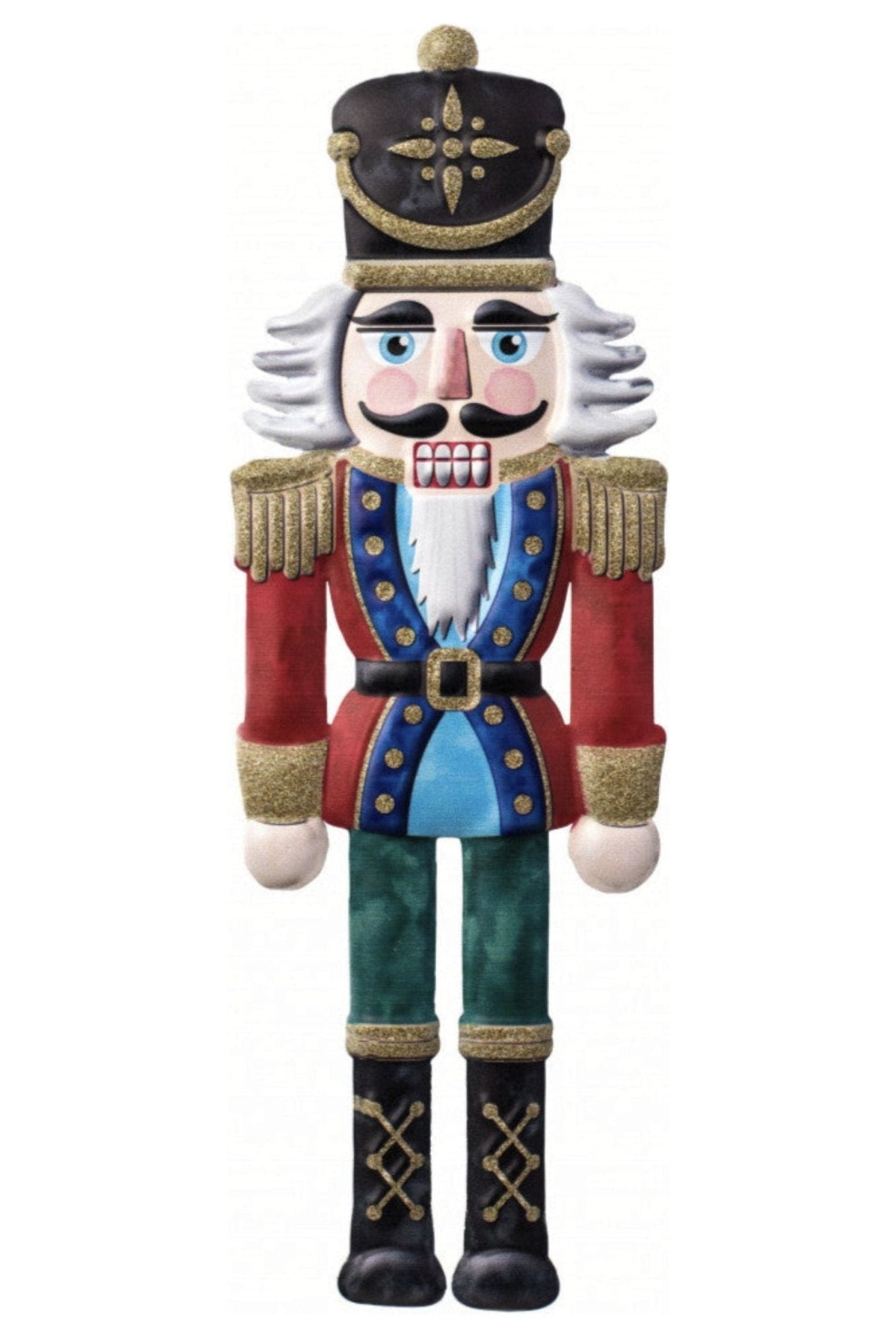 Shop For 12" Metal Embossed Nutcracker at Michelle's aDOORable Creations