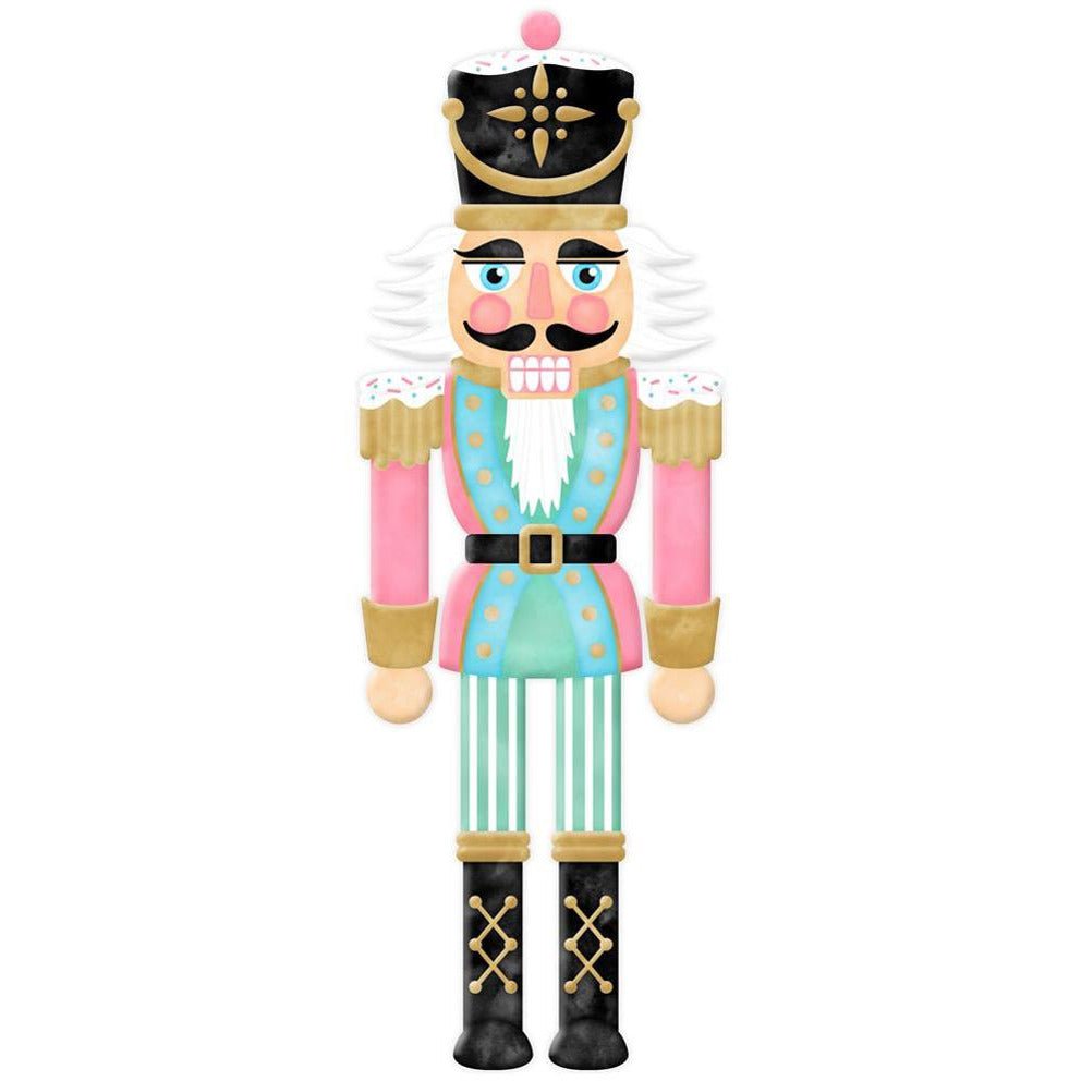 Shop For 12" Metal Embossed Nutcracker: Pink at Michelle's aDOORable Creations