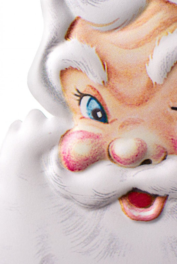 Shop For 12" Metal Embossed Santa Face at Michelle's aDOORable Creations