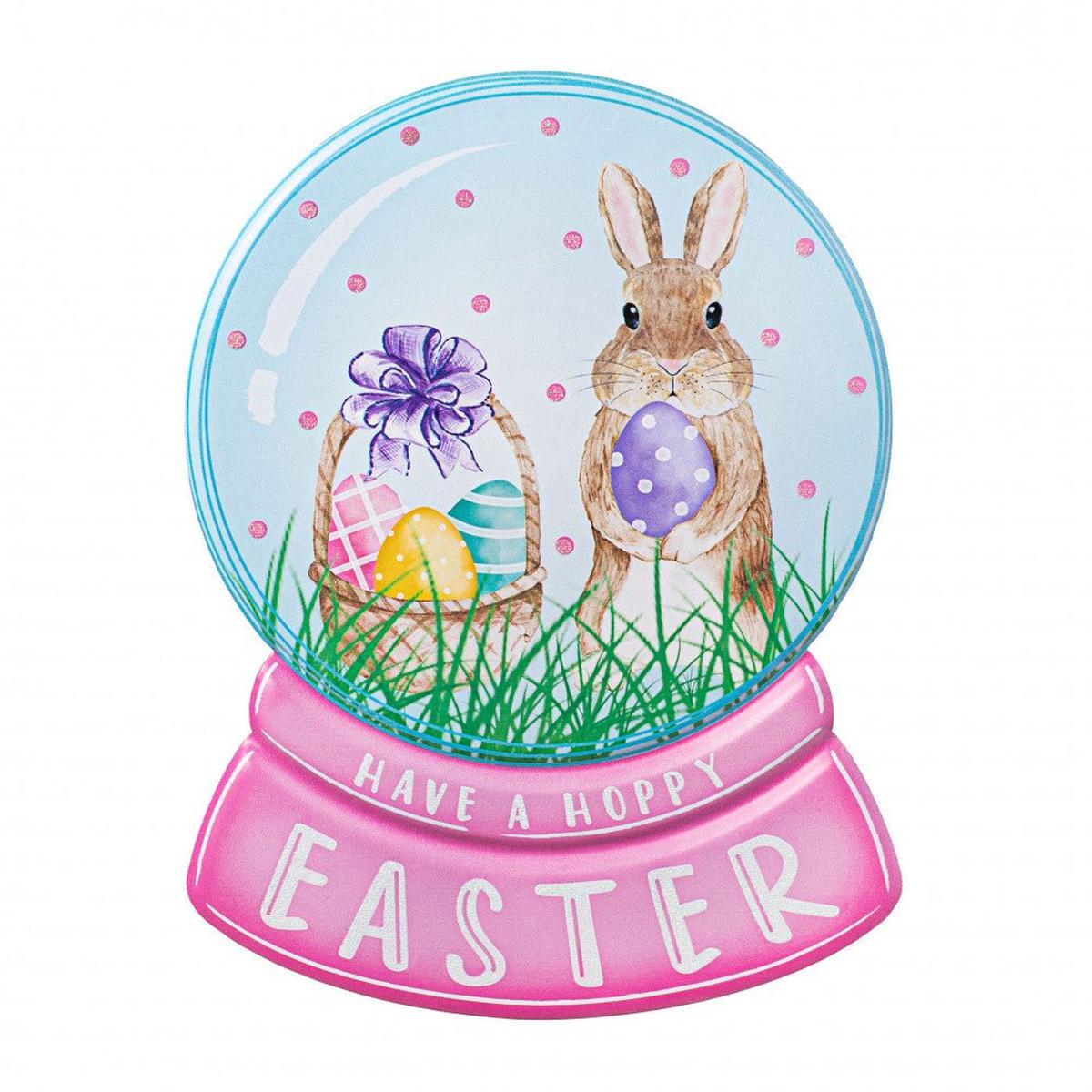 Shop For 12" Metal Embossed Sign: Easter Snow Globe at Michelle's aDOORable Creations