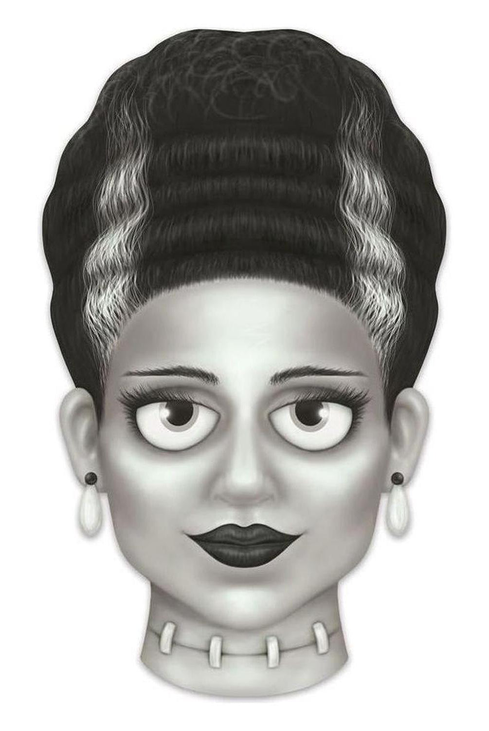 12" Metal Embossed Sign: Mrs. Frankenstein (Grey)