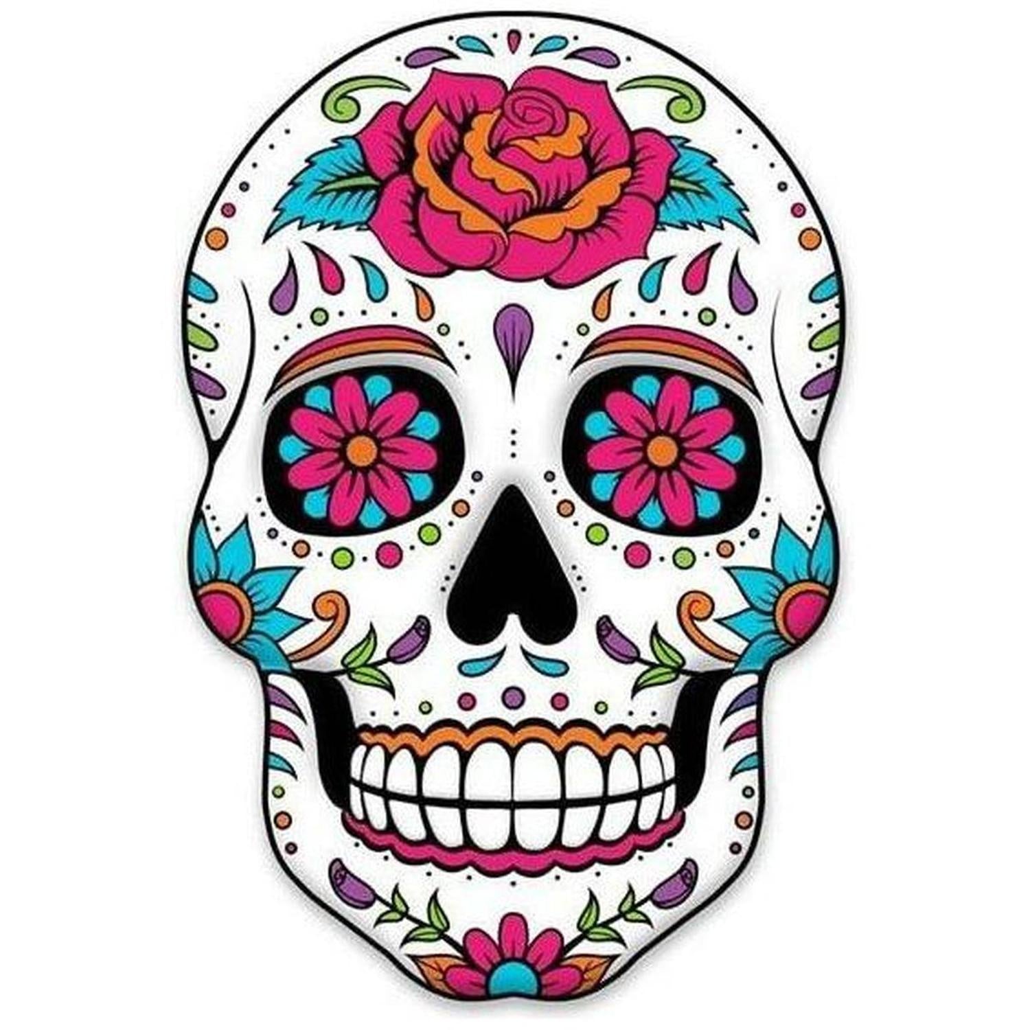 Shop For 12" Metal Embossed Sign: Sugar Skull at Michelle's aDOORable Creations