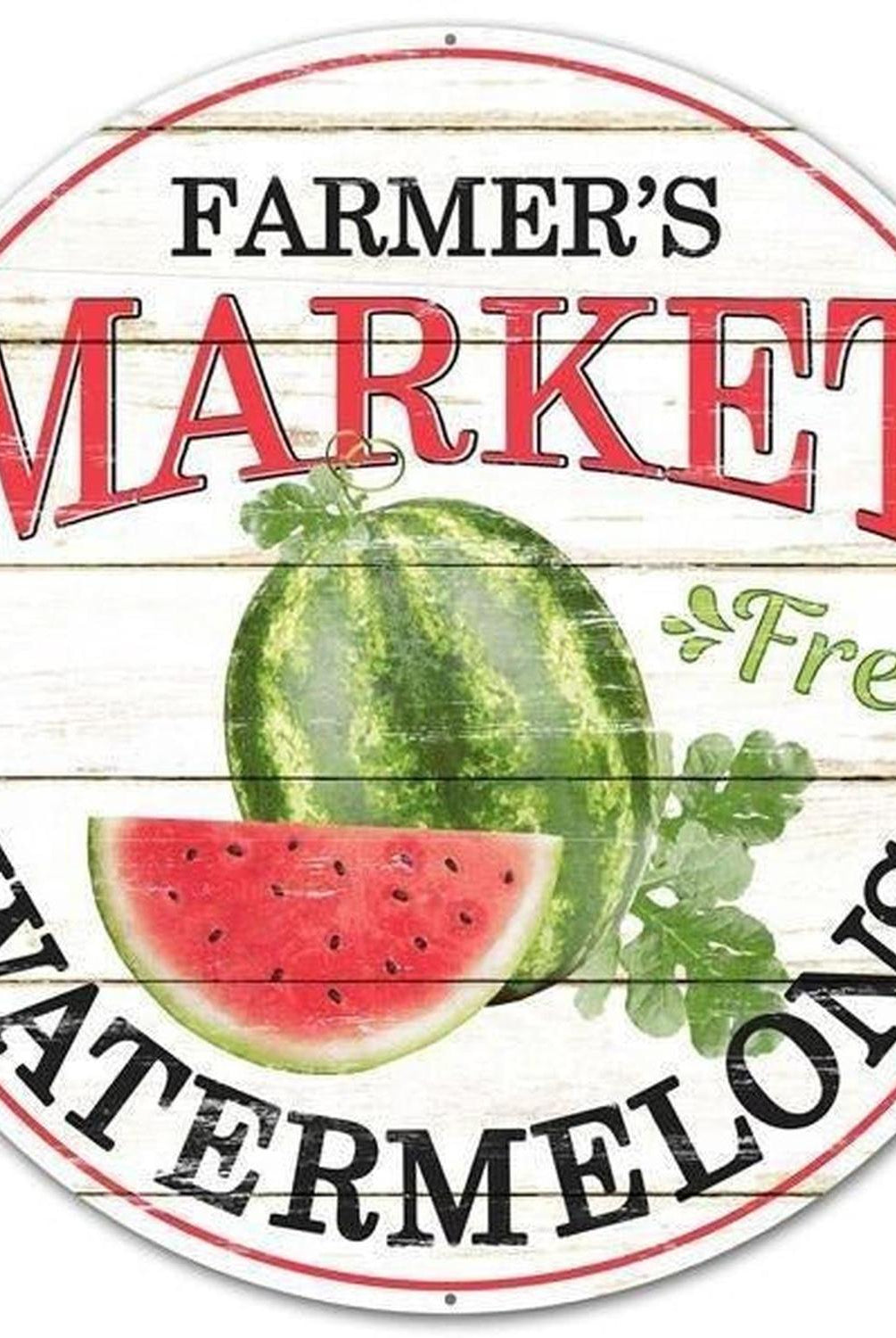 Shop For 12" Metal Farmer's Market Sign: Watermelons at Michelle's aDOORable Creations
