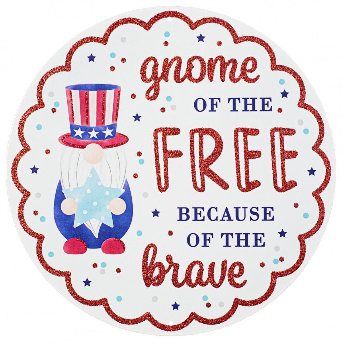 Shop For 12" Metal Sign: Gnome of the Free at Michelle's aDOORable Creations