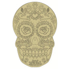 Shop For 12" Sugar Skull (Rose Eyes) Wood Cutout - Unfinished Wood at Michelle's aDOORable Creations
