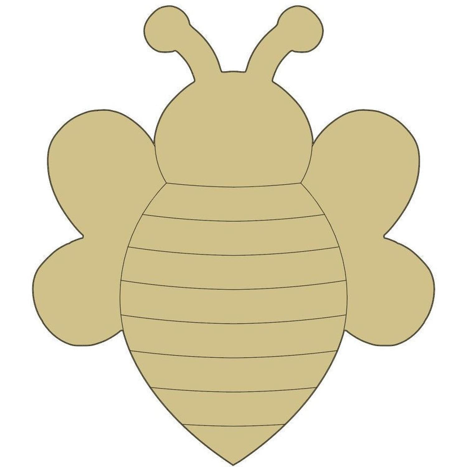 Shop For 12" Unpainted MDF Bumble Bee Wooden Cut Out at Michelle's aDOORable Creations