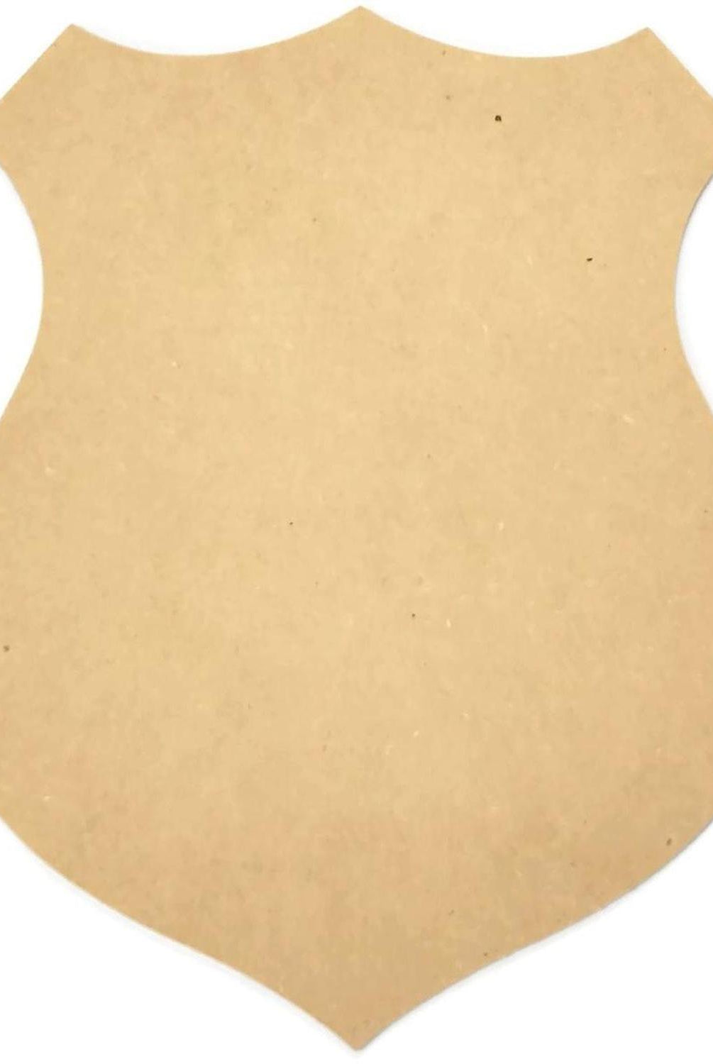 12" Unpainted MDF Police Badge Shield Wood Cutout