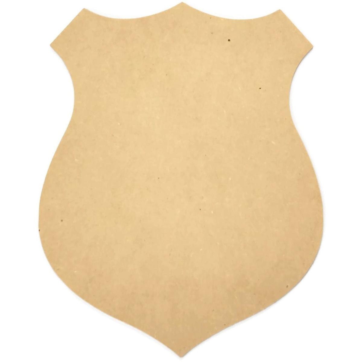 Shop For 12" Unpainted MDF Police Badge Shield Wood Cutout at Michelle's aDOORable Creations