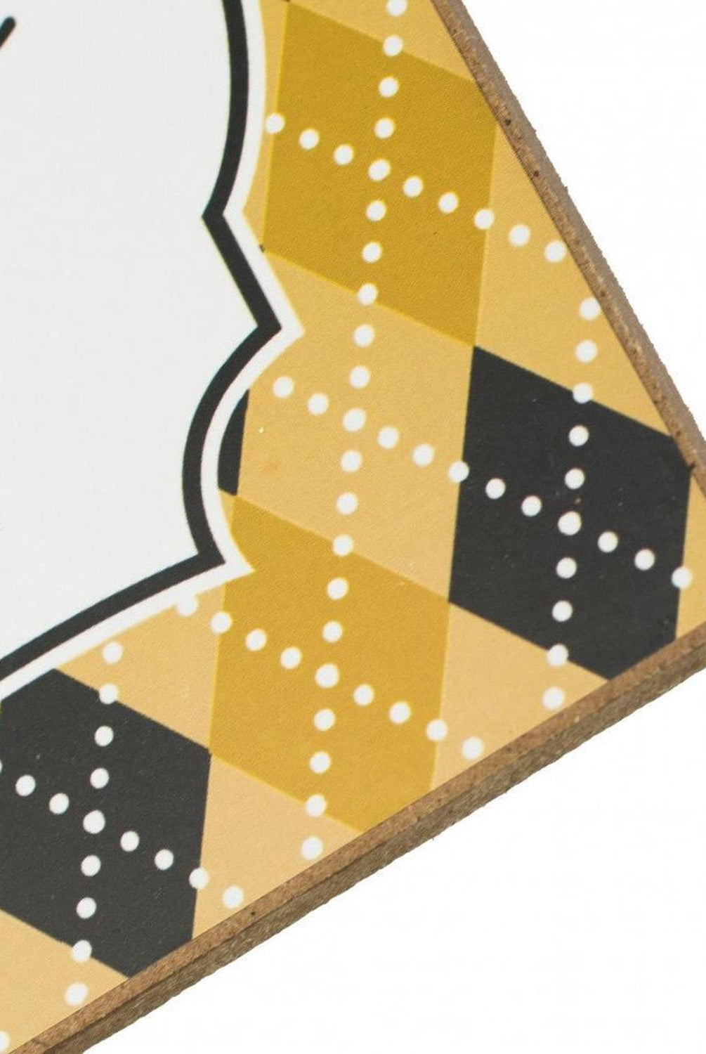 12" Wood Sign: Bee Happy