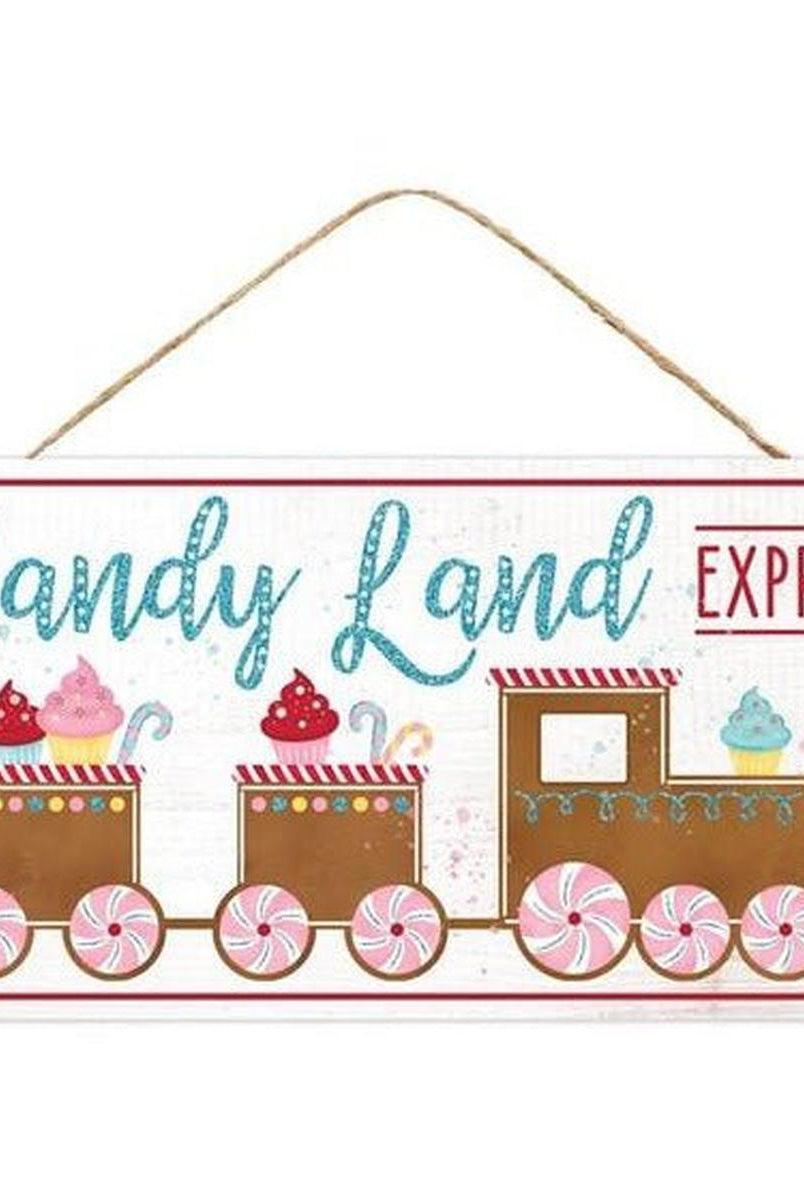 Shop For 12" Wooden Sign: Candy Lane Express at Michelle's aDOORable Creations
