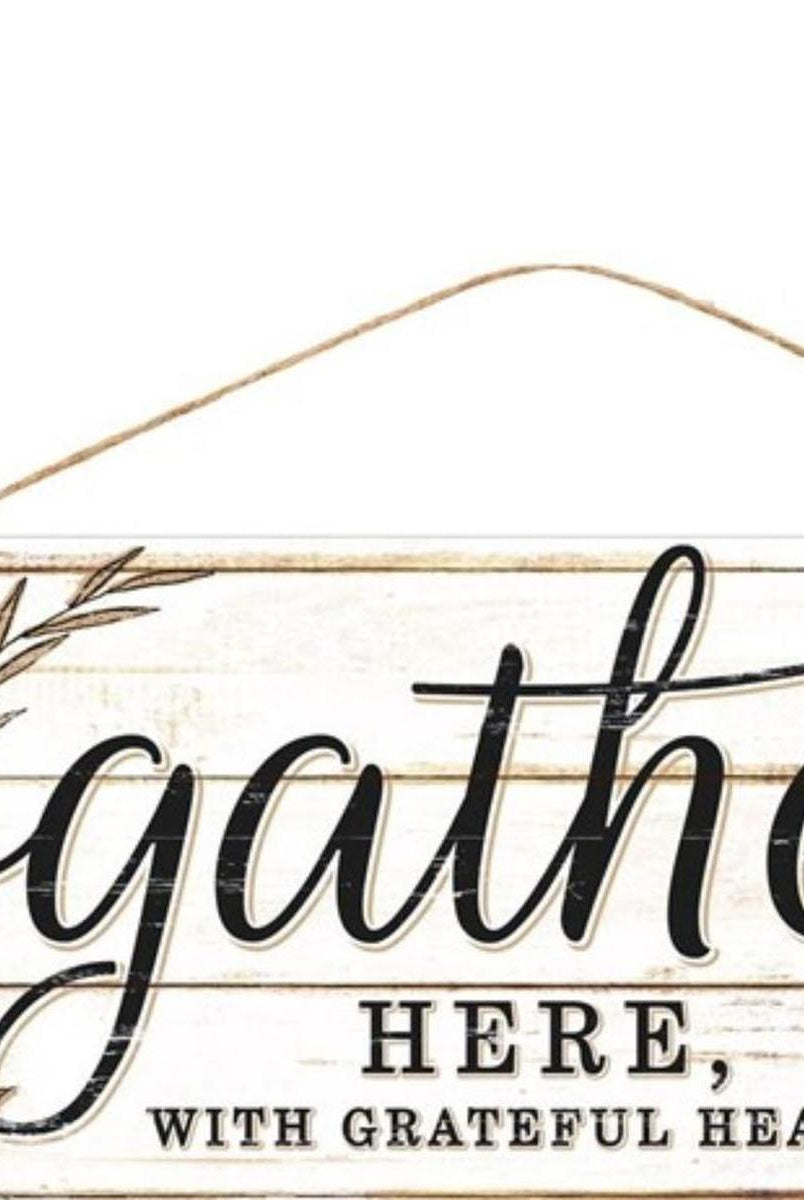 Shop For 12" Wooden Sign: Gather Here at Michelle's aDOORable Creations