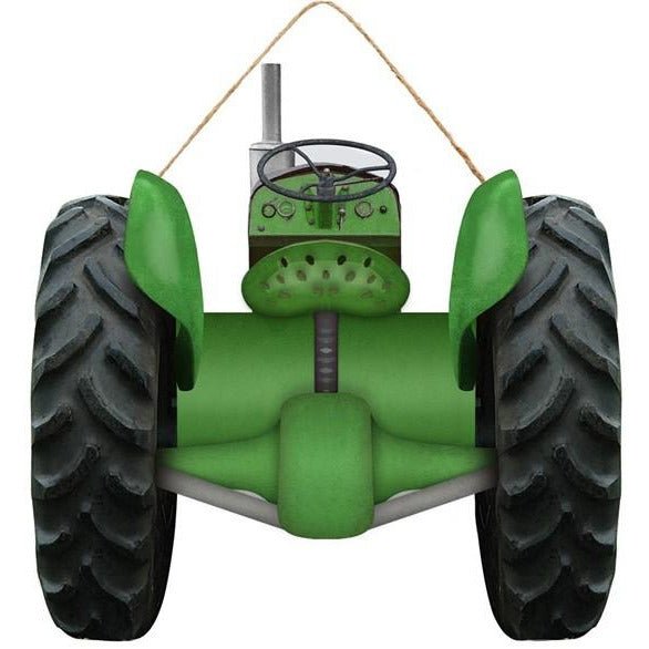 Shop For 12" Wooden Sign: Green Tractor at Michelle's aDOORable Creations