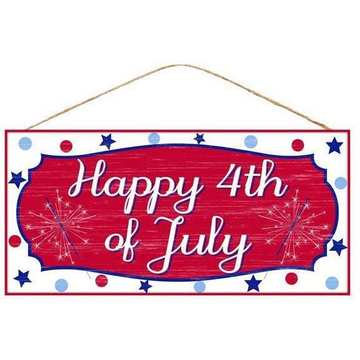 Shop For 12" Wooden Sign: Happy 4th of July at Michelle's aDOORable Creations